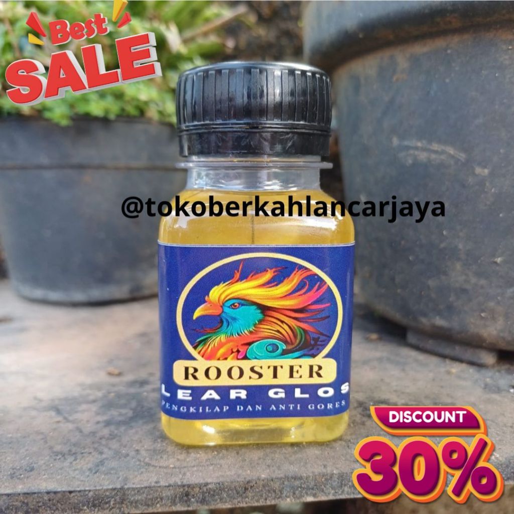 (OLES) 50 ML CLEAR GLOSS CAT PELAPIS CAT PENAMBAH GLOSSY ANTI GORES TANPA GLITTER