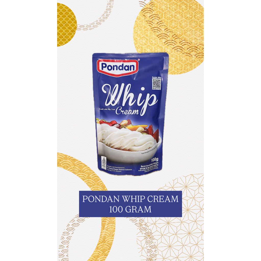 PONDAN WHIP CREAM - Whip Cream Bubuk - 100g