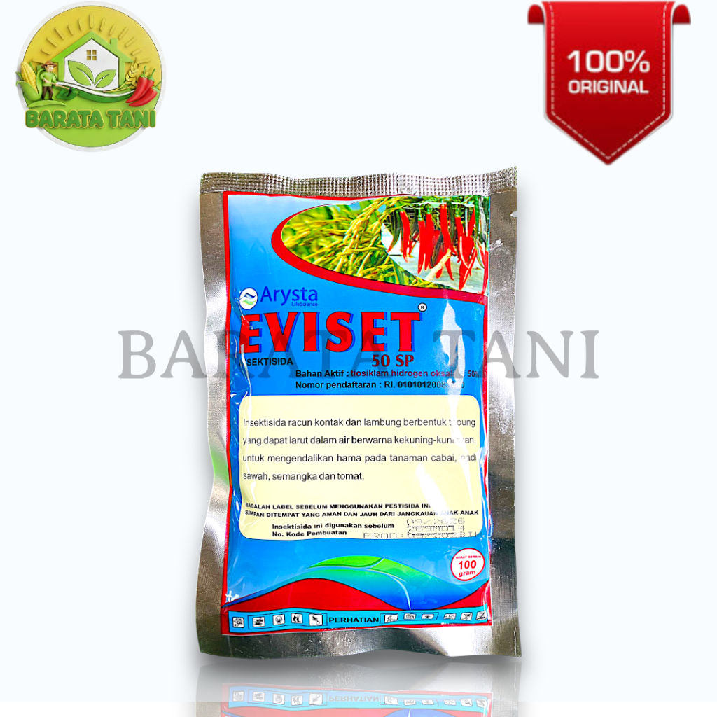 Insektisida Eviset 50 Sp 100 Gram Pembasmi Hama Tanaman Cabai Tomat