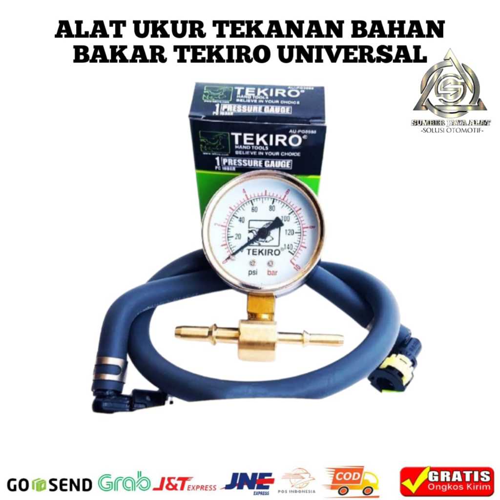 Fuel Pump Tester Alat Cek Ukur Tekanan Pompa Bensin Minyak FPG Fuel Pressure Gauge Tekiro