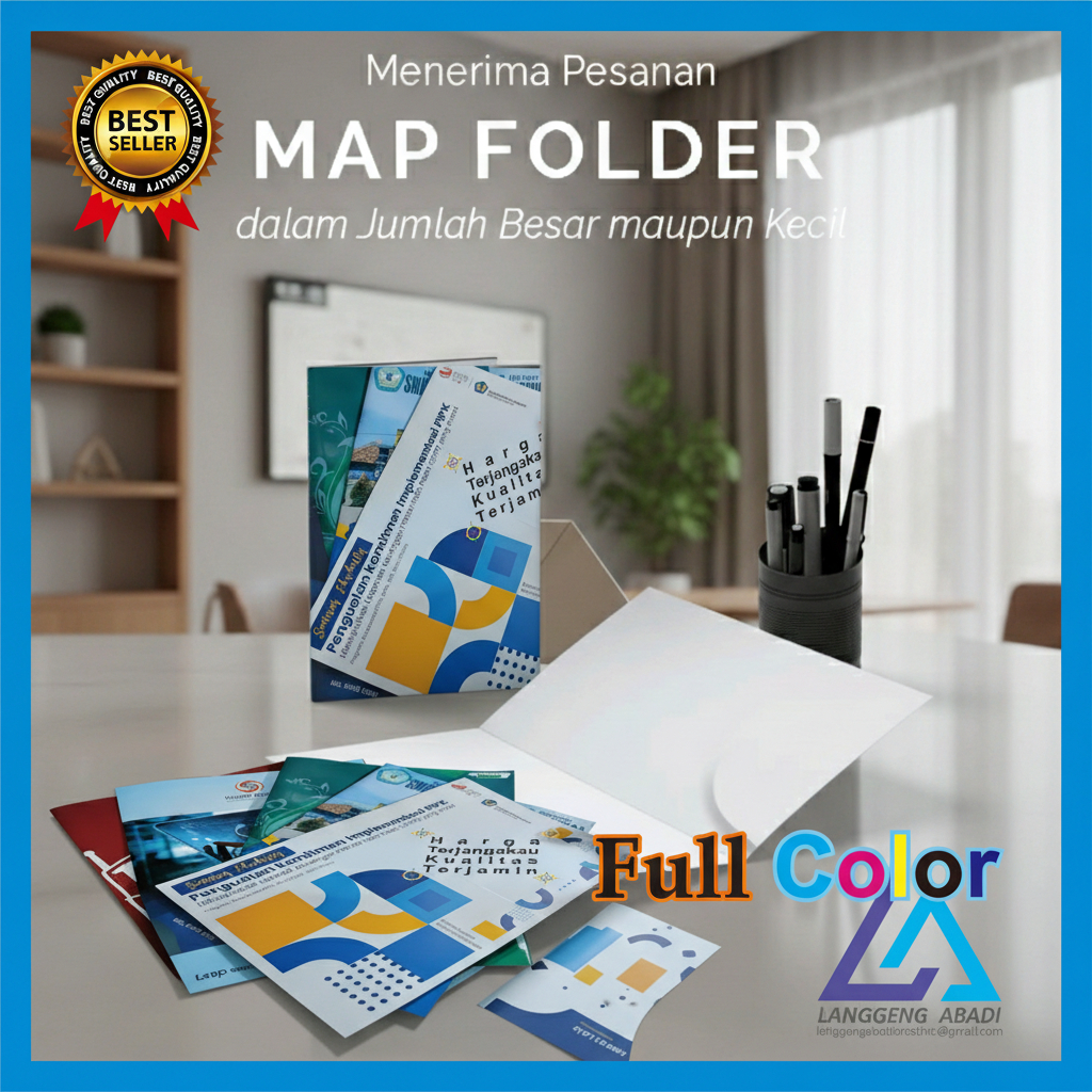 CETAK MAP CUSTOM F4 full color Map rekam medis Map medical check up desain sesuai instansi dll