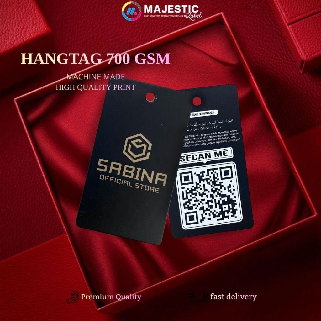 tag label brand / hangtag kertas baju / merek baju / label hangtag baju /majestic label