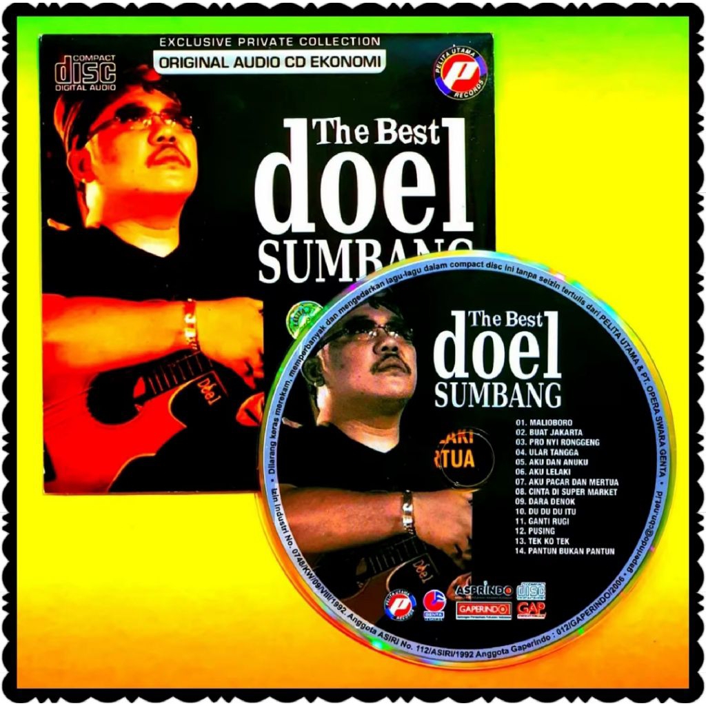 KASET ORIGINAL CD COMPACT DISC LAGU DOEL SUMBANG - KASET CD LAGU BUAT DI MOBIL AUDIO - LAGU DOEL SUM