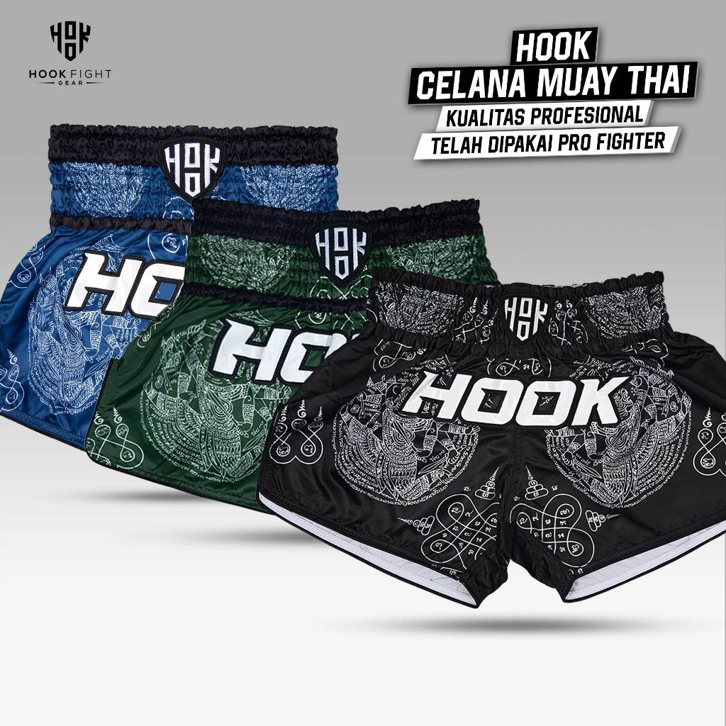 Celana Muaythai Hook, Celana Muay Thai, Celana Muaythai Murah, Muay Thai Shorts, Celana Muay Thai Bo