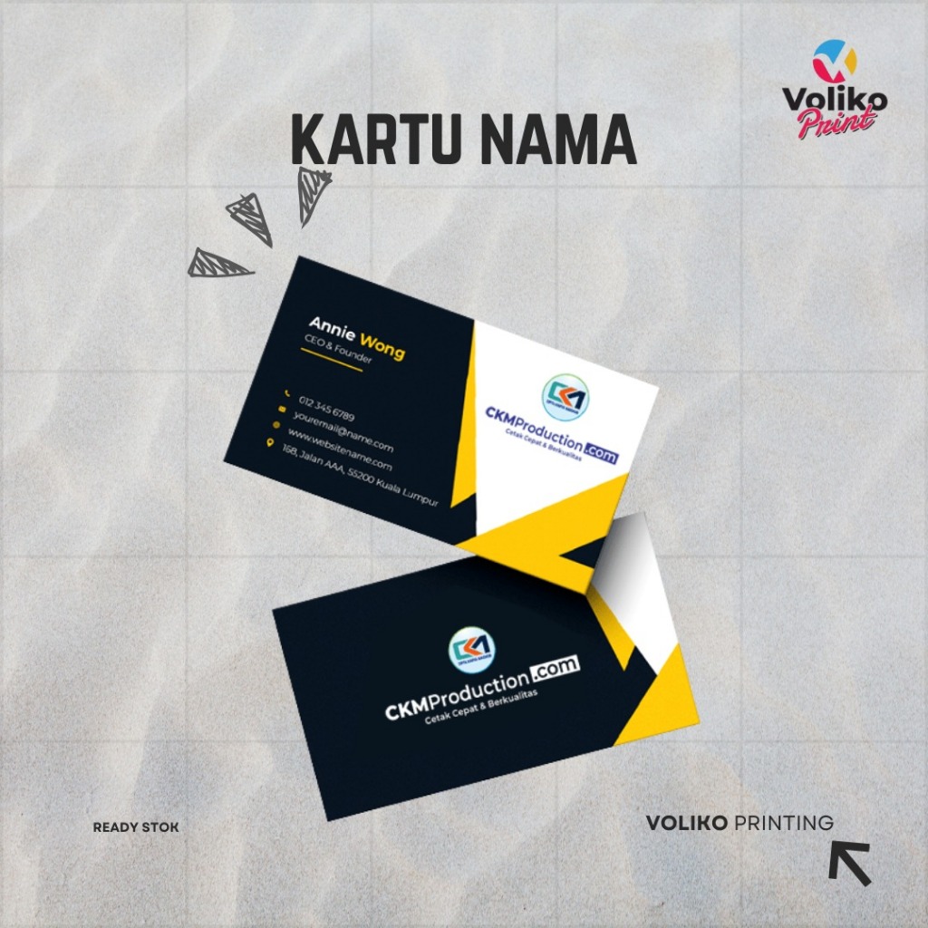 Cetak Kartu Nama | Business Card Custom | Kartu Nama 100 pcs Free Box | Kartu Nama 1 Sisi 2 Sisi | L