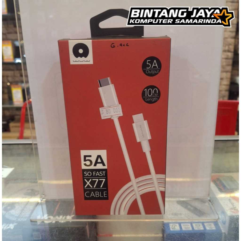 Kabel Data Type C to Type C 5A 1 meter