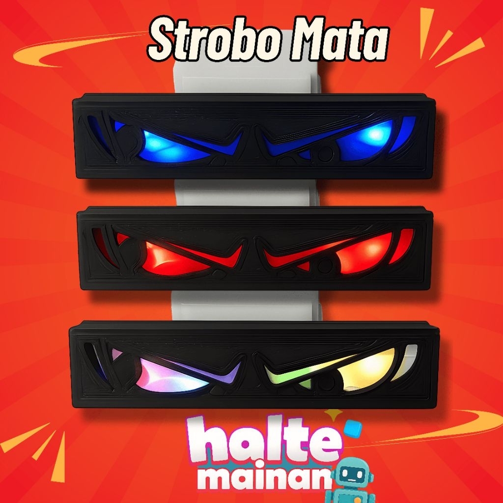 Lampu Mata LED | Aksesoris Bus Mainan Lampu Mata Miniatur Bus LED dengan Efek Kedipan Realistis