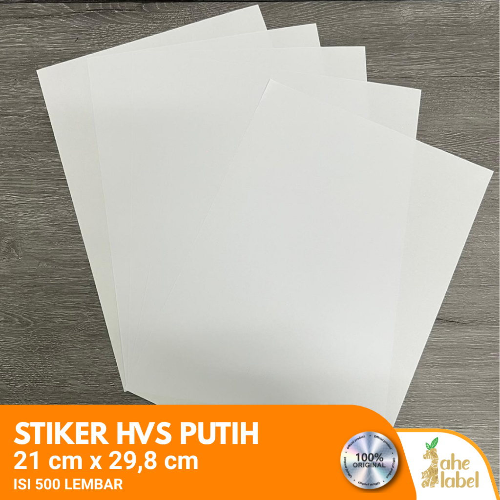 STICKER HVS A4 STIKER KERTAS HVS A4 POLOS STIKER A4 ISI 500 LEMBAR