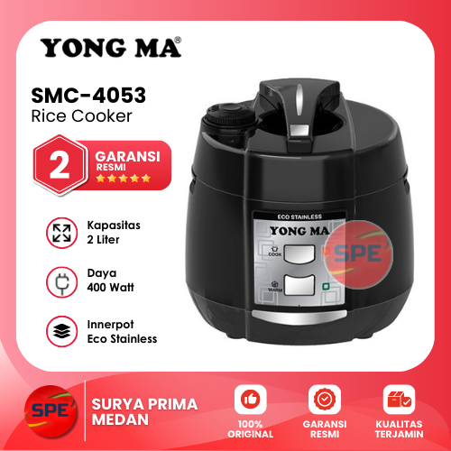 RICE COOKER / MAGIC COM YONG MA KAPASITAS 2 LITER SMC 4053 / SMC4053 GARANSI RESMI (MEDAN)