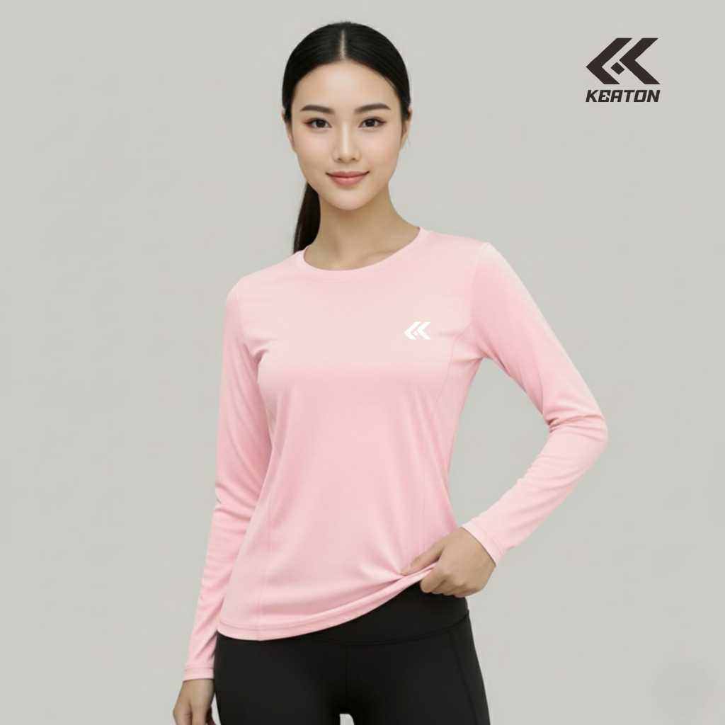 [ FLA ABU ] JERSEY OLAHRAGA WANITA HIJAB KAOS RUNNING WANITA MUSLIMAH BAJU BADMINTON WANITA LENGAN P