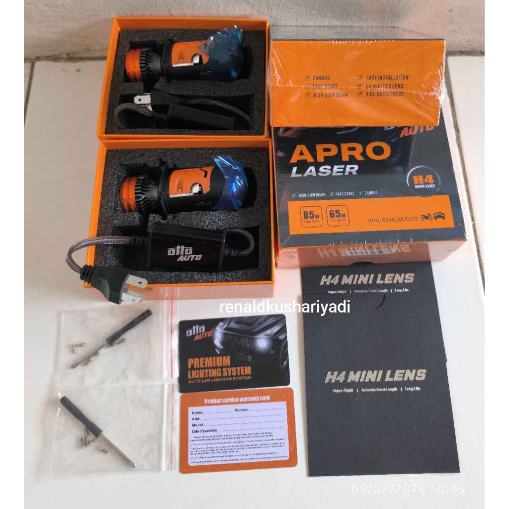 LAMPU OTTO AUTO APRO LASER H4