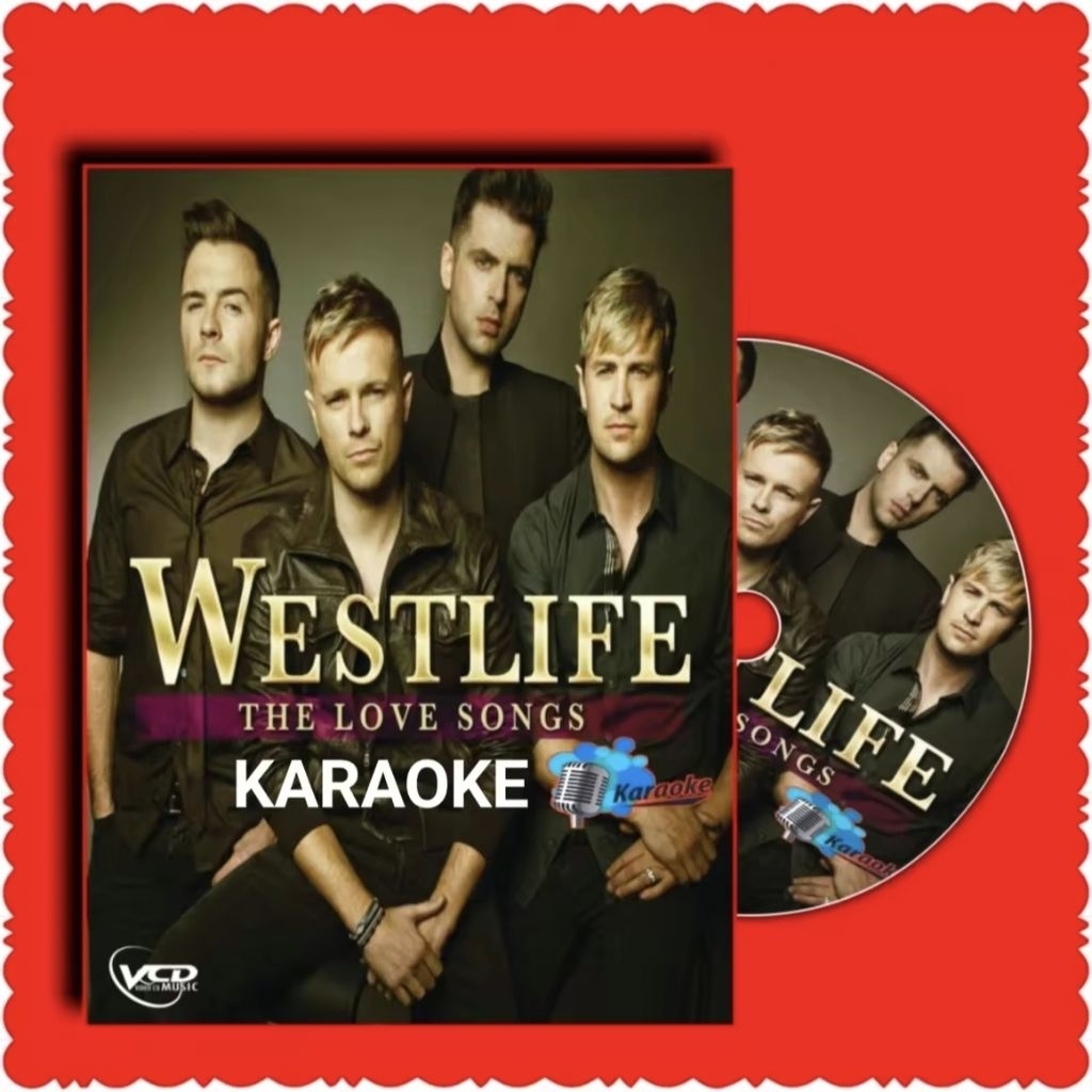 KASET VCD KARAOKE LAGU POP BARAT ALBUM WESTLIFE VOCAL ON OF BISA