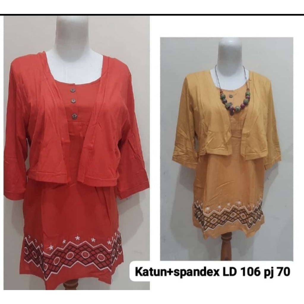 Blus katun bordir