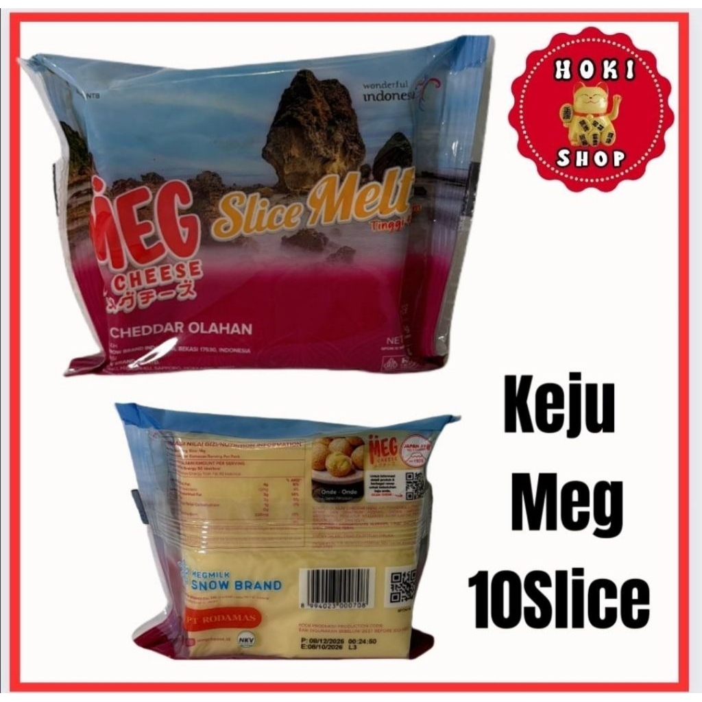 Keju Meg Slice Melt Serbaguna Isi 10 pcs / Meg Keju Melt / Meg Slice Melt