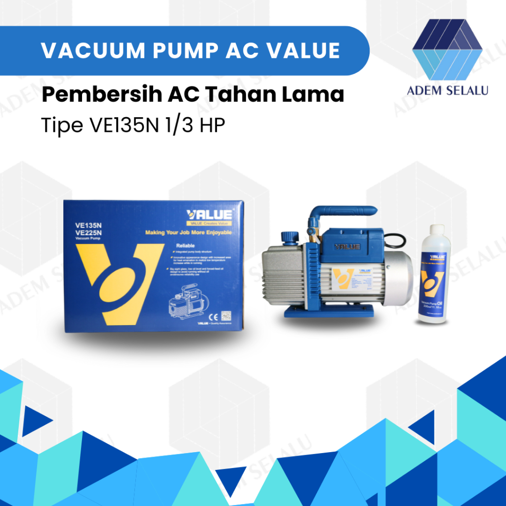 Vacuum Pump AC VALUE VE135N 1/3 HP | Pompa Vakum AC Value VE135N