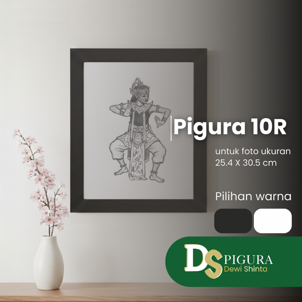 Pigura Hitam Polos| Pigura Putih Polos 10R