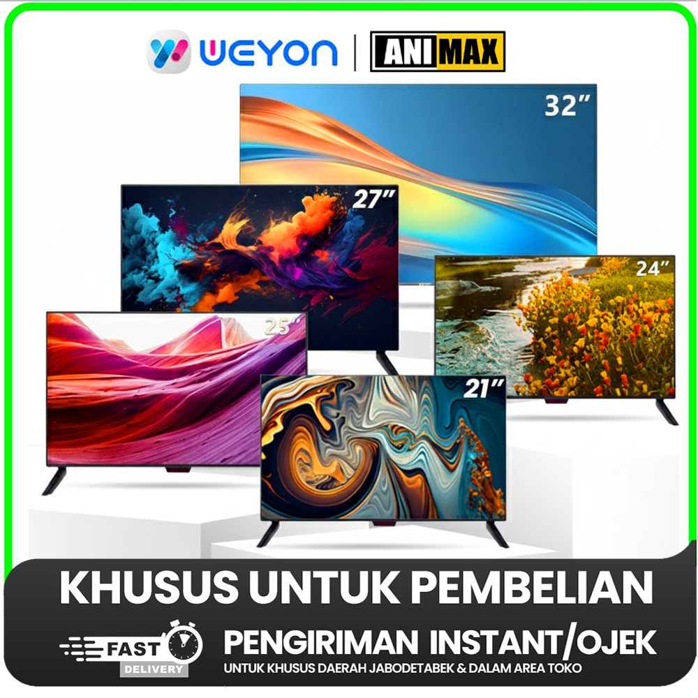 [KHUSUS INSTANT] BIG SALE - SMART TV WEYON ANIMAX ANDROID TV WEYON 32 inch DIGITAL TV - GARANSI RESM