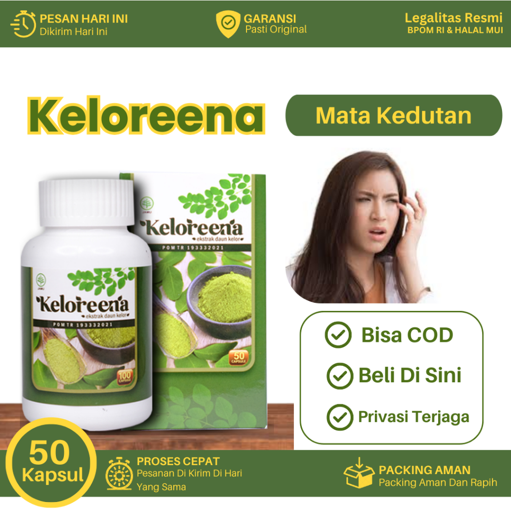 Obat Mata Kedutan, Saraf Mata Rusak/Lemah, Mata Sering Berkedut, Sering Berkedip, Kedutan Terus Mene