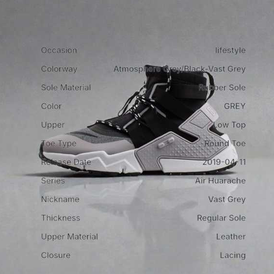 Nike Air Huarache Gripp 'Vast Grey' Men's