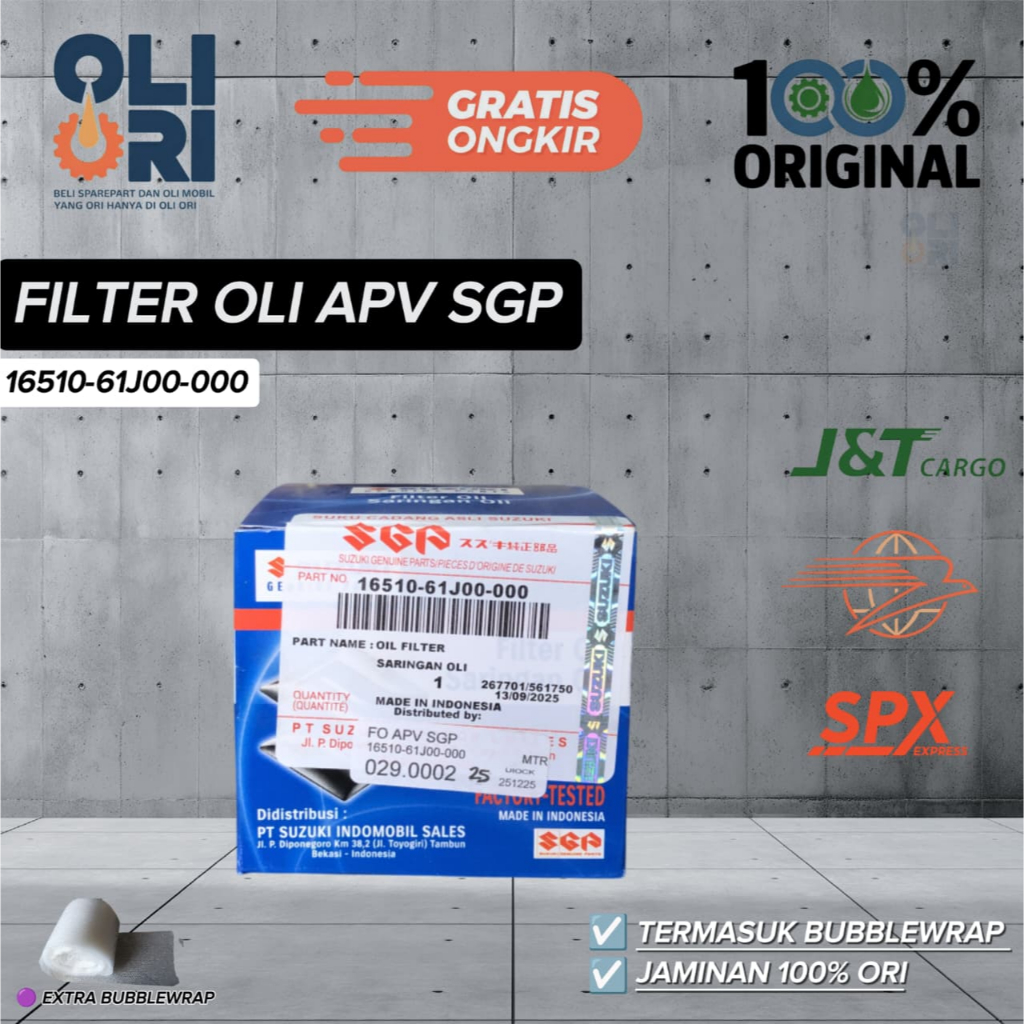 Filter Oli APV/Futura/Ertiga/Karimun - Oil Filter SUZUKI Original