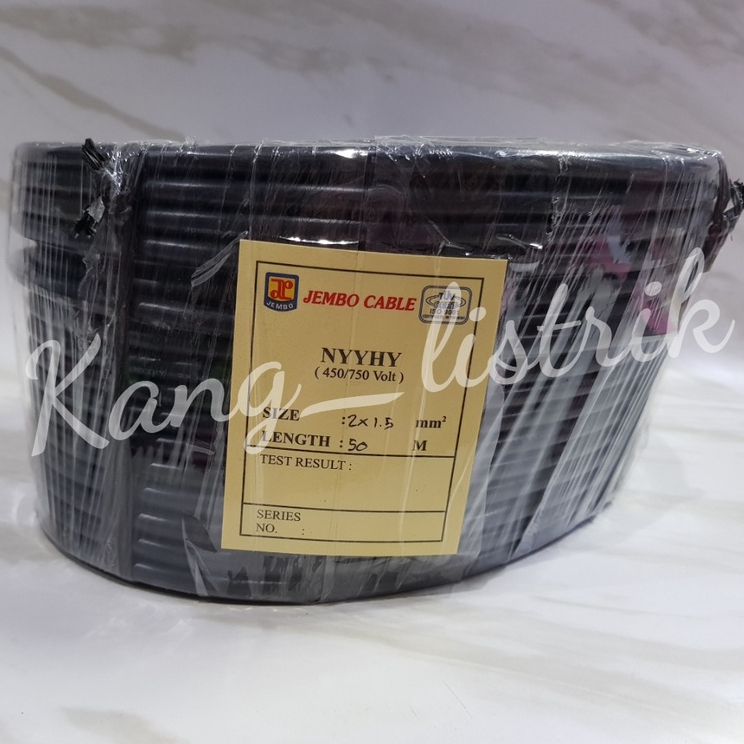 Kabel NYYHY JEMBO 2x1.5 Per METER / Kabel Serabut JEMBO 2x1,5 Per METER