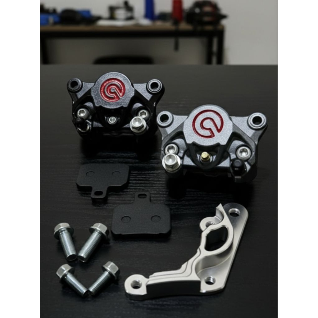 PAKET MURAHKALIPER + BREKET MIO SPORTY CAKRAM DEPAN DISK 220mm