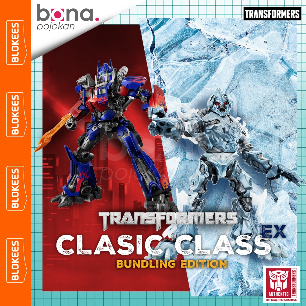 Blokees Transformers Classic Class EX Movie Optimus Prime Megatron Bundling Action Figure