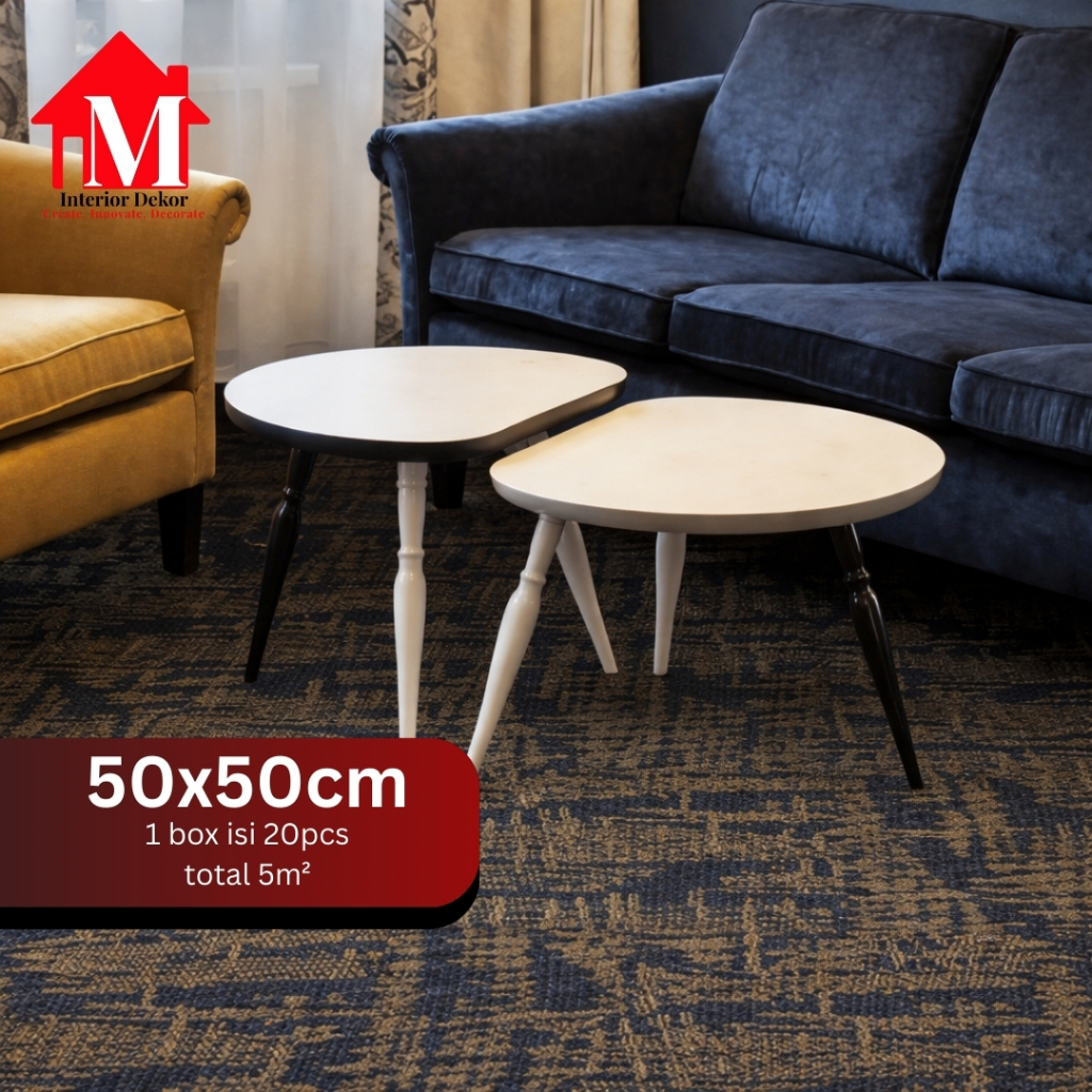 MDEKOR - Karpet Tile Serene | Karpet Kantor Isi 20 Pcs Per Box | Harga Adalah Per Box