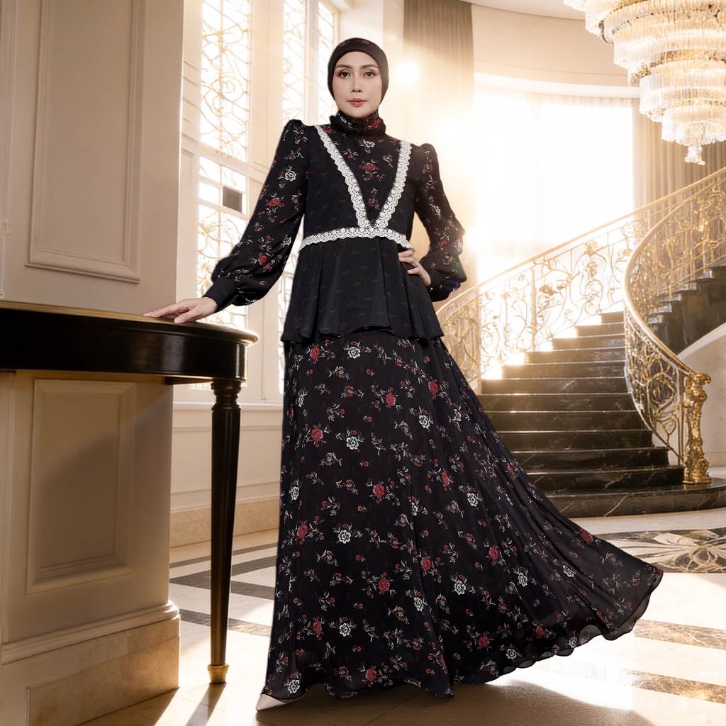 Mandjha Ivan Gunawan Xaviera Dress Busana Muslim Modest ORIGINAL