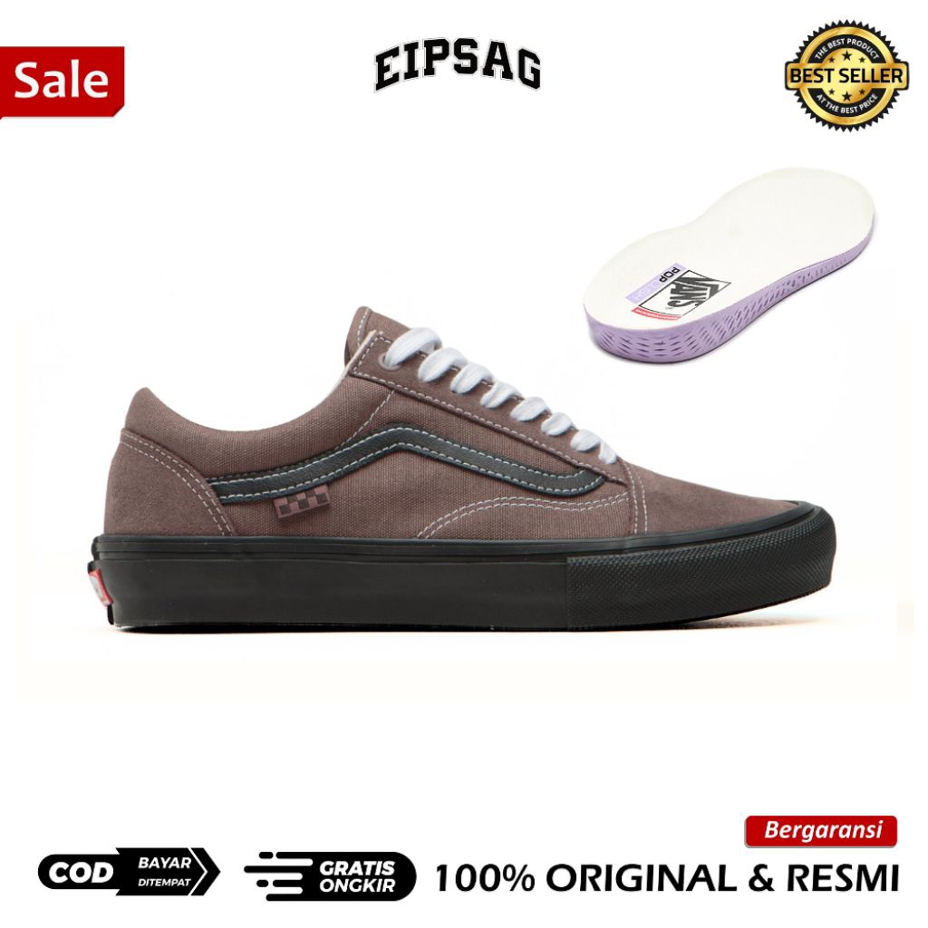 Pro Skate Old Skool Taupe RESMI ORIGINAL