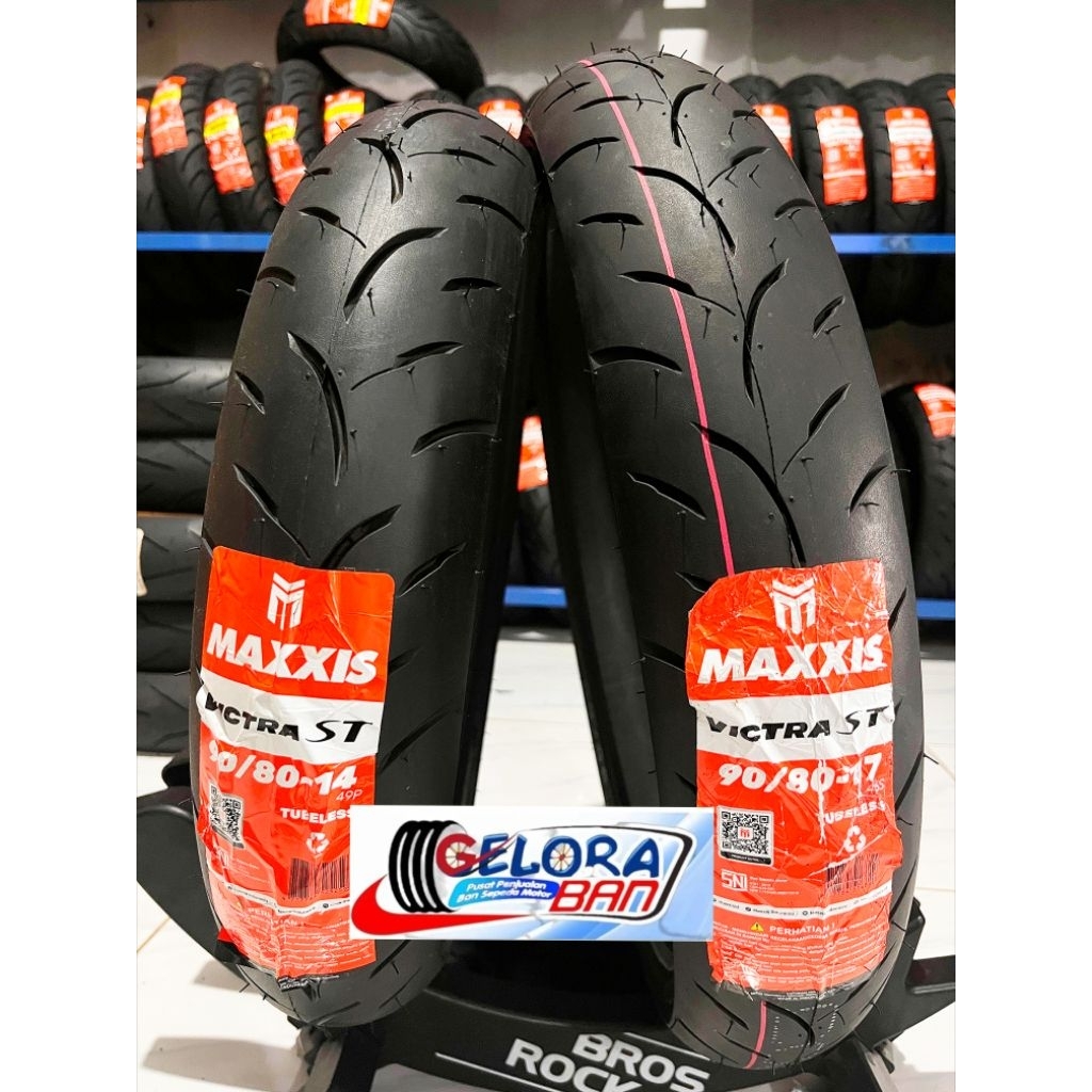 Ban Tubeless Maxxis Victra St 90/80-14 90/80-17 ban motor ring 14 ban motor ring 17 ban matic 90/80-