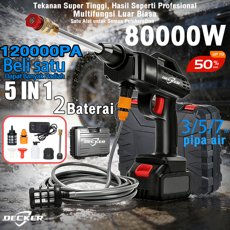DECKER 998VF Alat Cuci Mobil AC Mobil Power Sprayer Cuci Steam Berkualitas Pompa Mesin Steam Alat cu