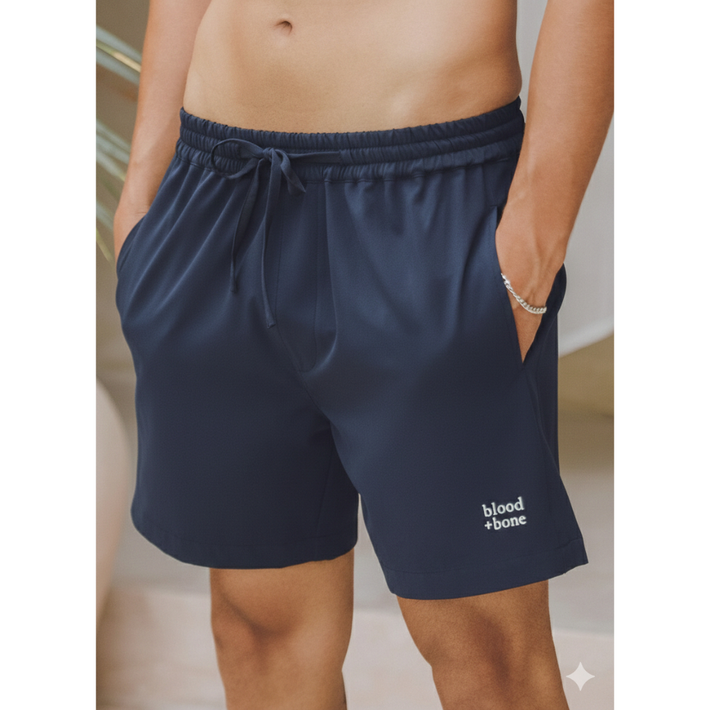 BLOOD + BONE - Blowback Swim Short - Navy