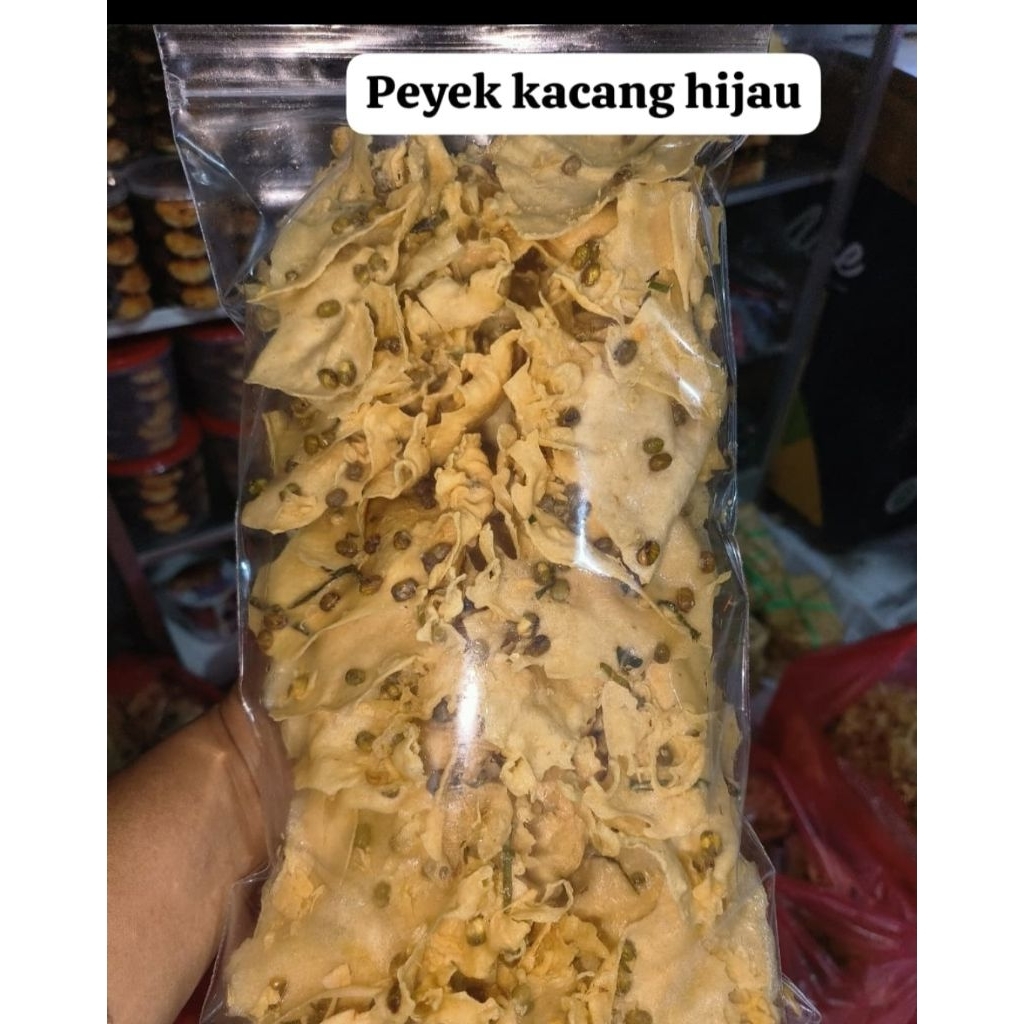 PEYEK KACANG TANAH KACANG HIJAU REBON KEMASAN PLASTIK 300GRAM±