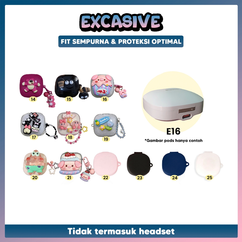 [EB] Case Silikon Baseus E16 Model Lama Karakter Lucu Premium Manufactured Casing