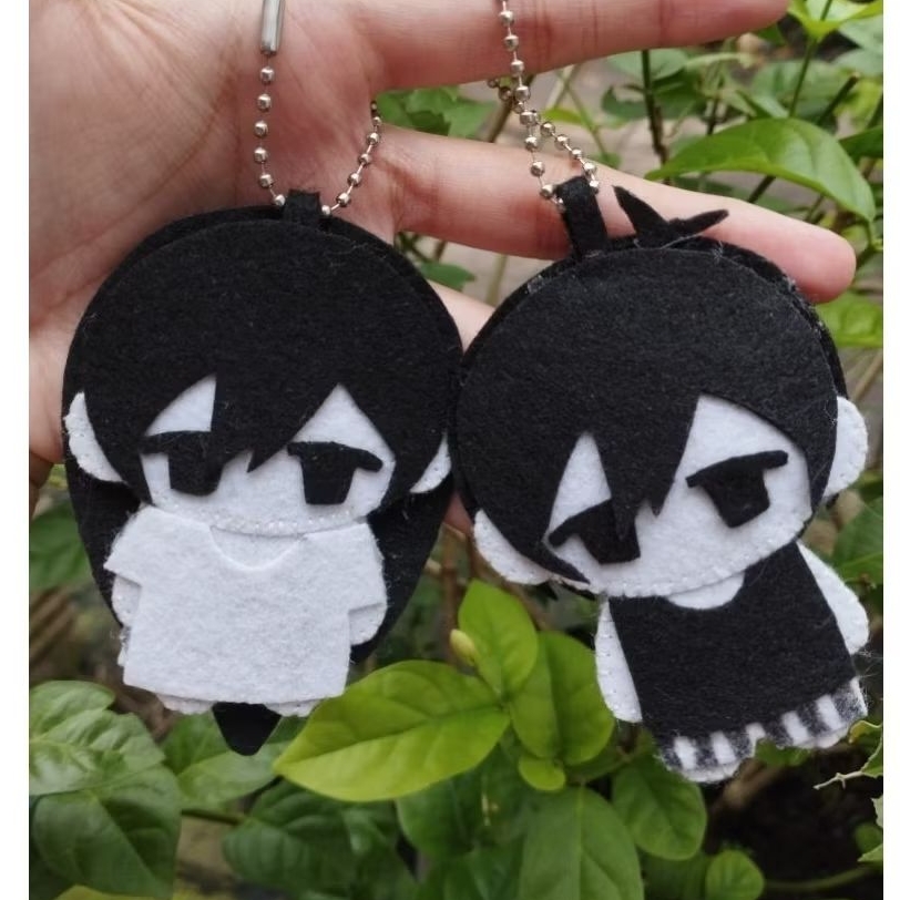 FELT DOLL OMORI FAN MERCH KEYCHAIN gantungan kunci boneka flanel omori