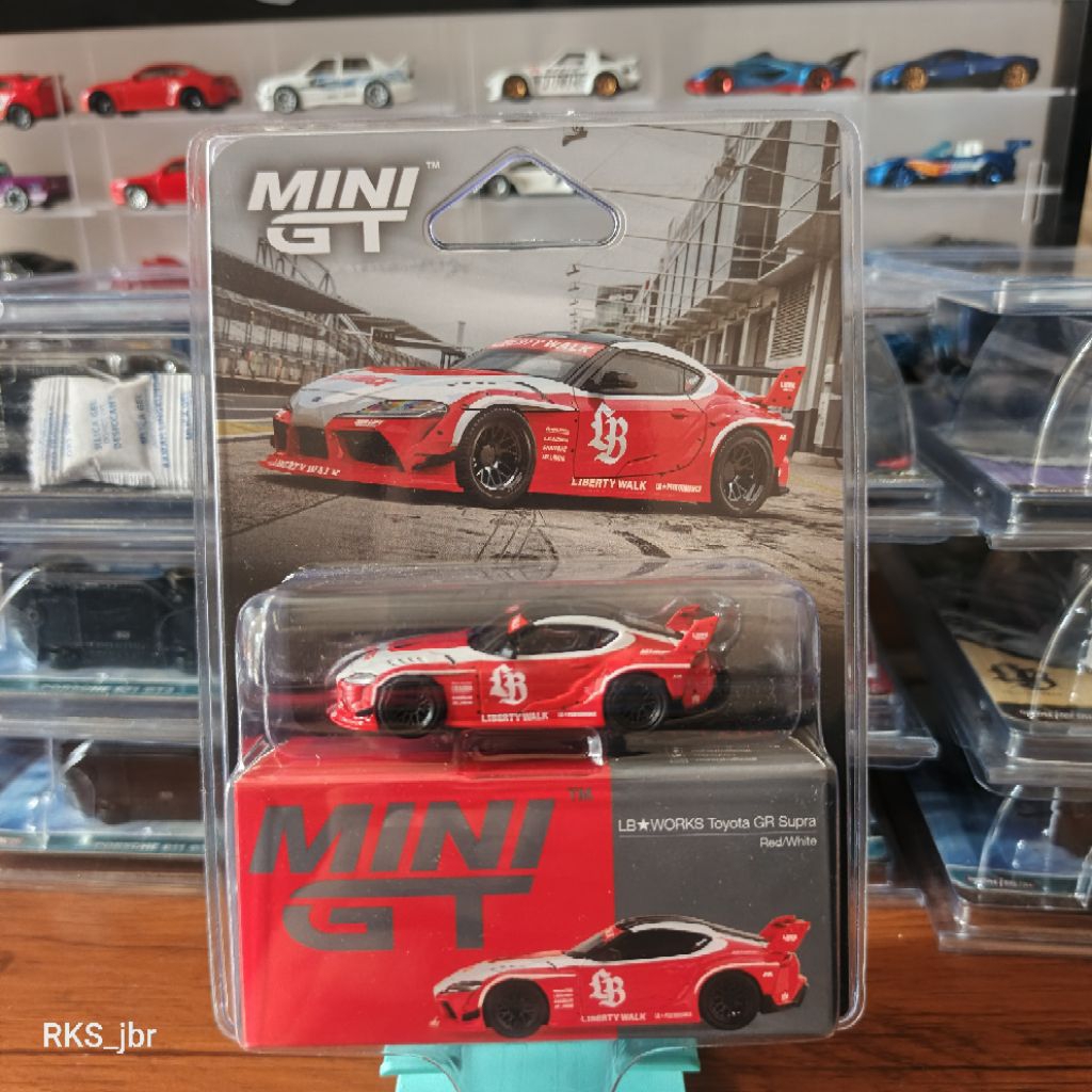 MINI GT TOYOTA GR SUPRA LBWK RED WHITE