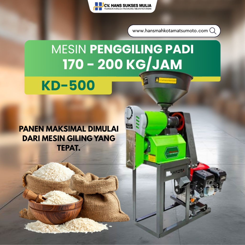 MESIN GILINGAN PADI (MAHKOTA) KD-500