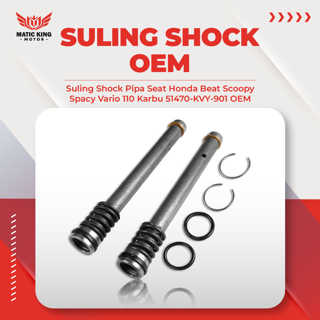 OEM Suling Shock Depan SET Beat Vario Scoopy Spacy 110 Karbu KVY