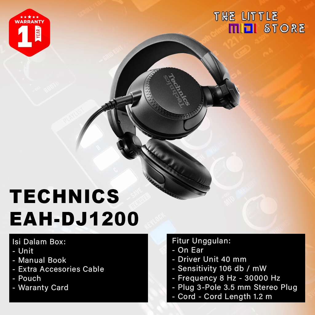 Technics EAH-DJ1200 | Technics EAH DJ1200 EAH1200 Headphone Technics Headphone DJ Recording