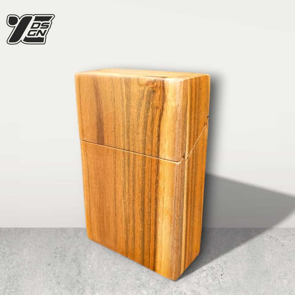 [Free Grafir] Kotak Storage Kotak Rokok Kayu Jati Asli Finishing Halus (Costum Grafir)