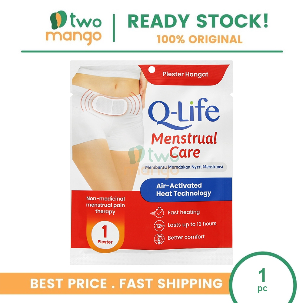 Q-LIFE PLASTER KOMPRES MENSTRUAL CARE 1 PCS | KOMPRES HANGAT MENSTRUASI, HAID, MEREDAKAN NYERI HAID,