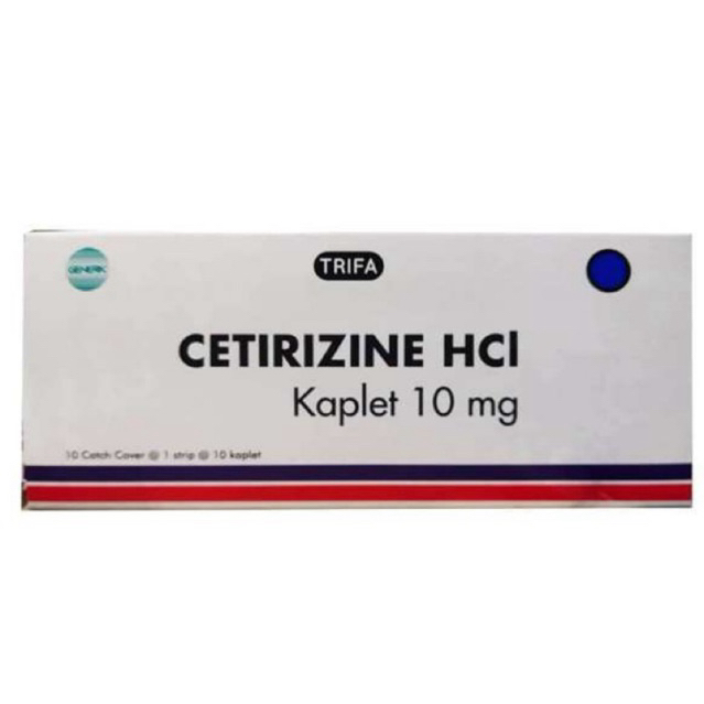 Cetirizine 10mg Tablet_ Box1 100 Tablet ( Generik Trifa )