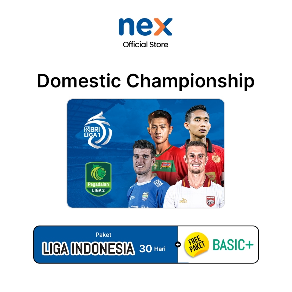 Nex Parabola Paket Liga Indonesia 30 hari NEW