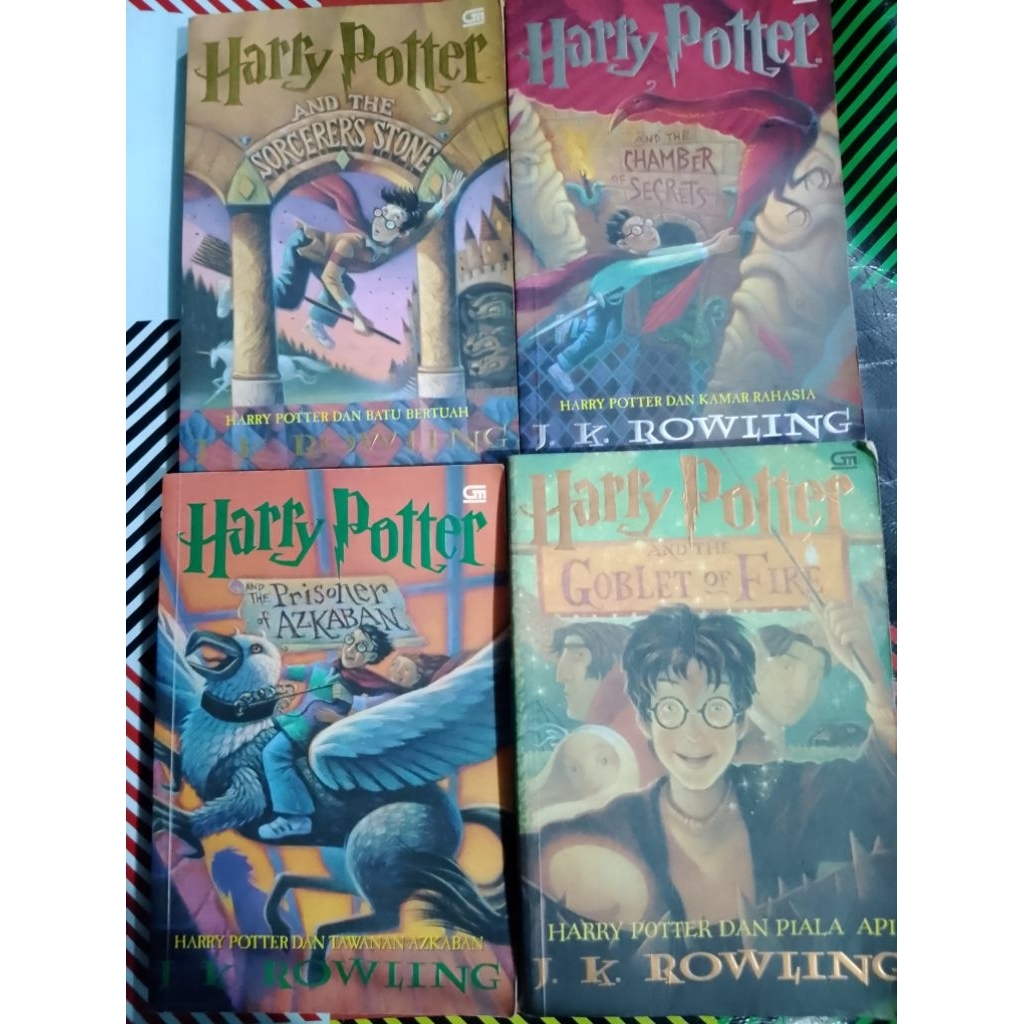 Novel Harry Potter Set 1-4 Cov Lama, 2-6 + Cursed Child