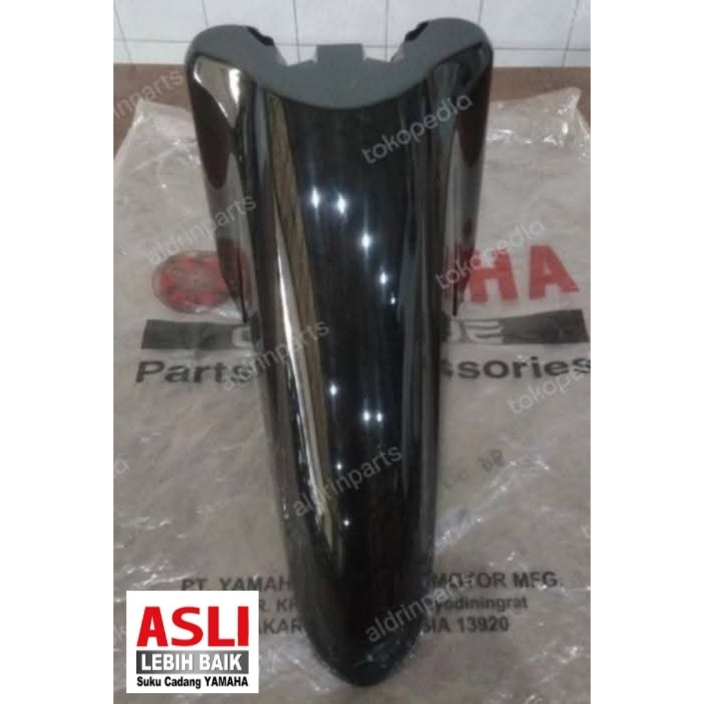 SPAKBOR SLEBOR DEPAN HITAM BIRU NEW VEGA R 2006-2009 ORIGINAL YAMAHA YGP ASLI