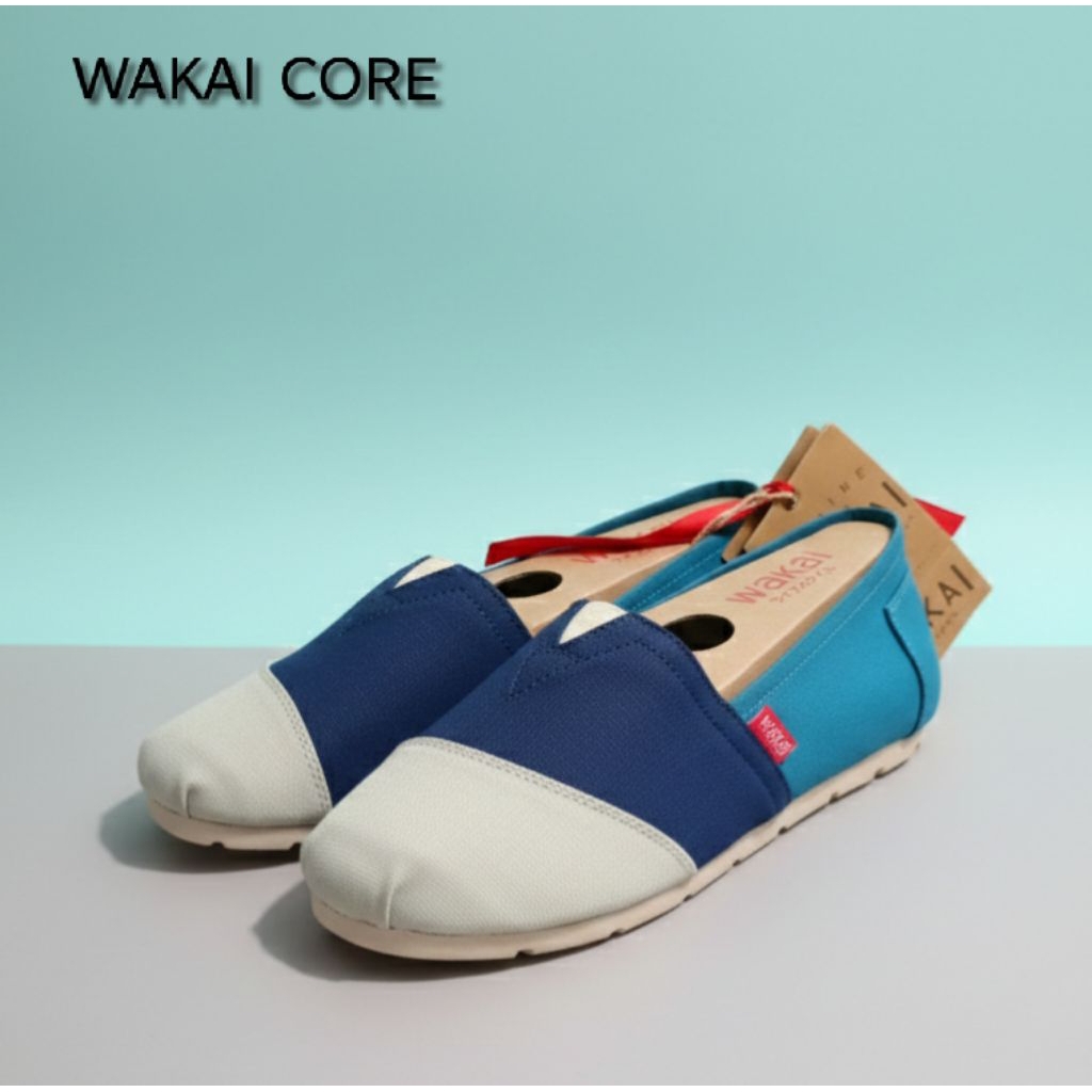 Sepatu Wakai Core Three Tone Original Slip On Unisex