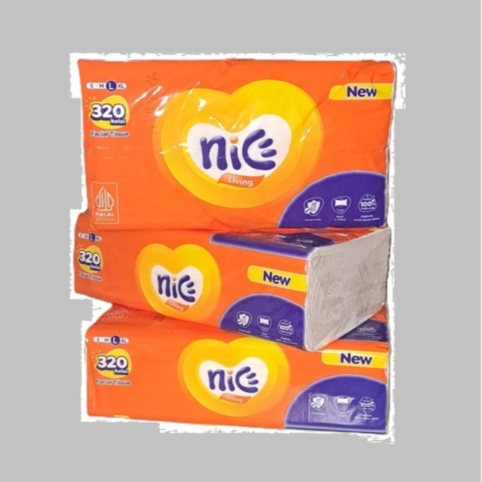 [ 10pcs ] Tissue Nice 320 sheet tisu nice ukuran kecil size L tisu facial serbaguna