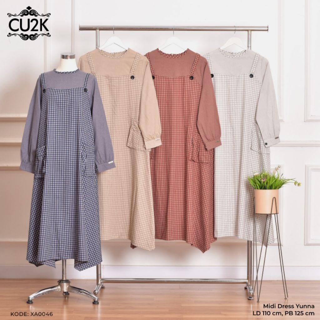 CU2K NEW COLLECTION MIDI DRESS YUNNA