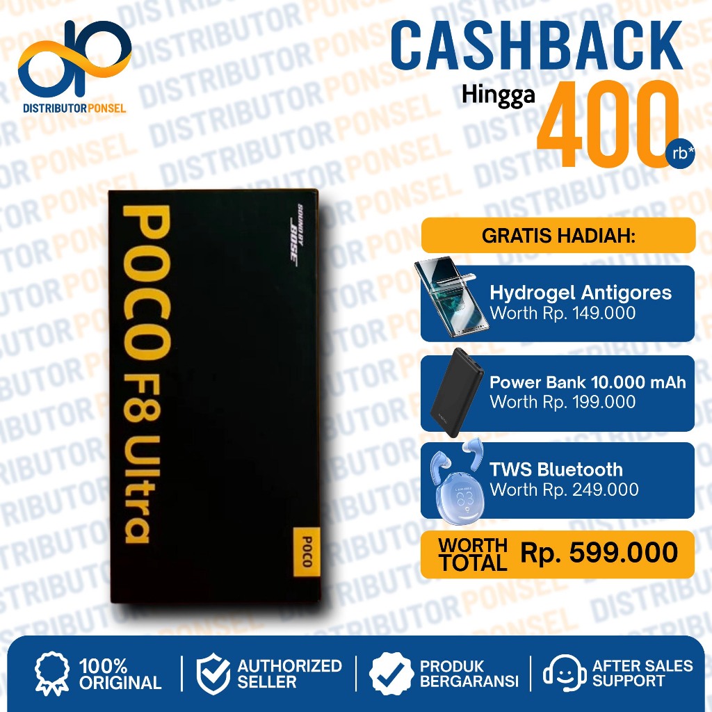 Xiaomi Poco F8 Ultra 16/512GB | F8 Pro 12/512GB 5G NFC Garansi Resmi Xiaomi | Poco F7